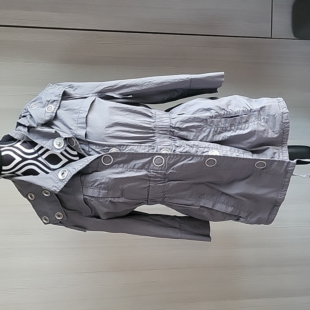 Armani Exchange Water Resistant Utility Jacket Gray Medium